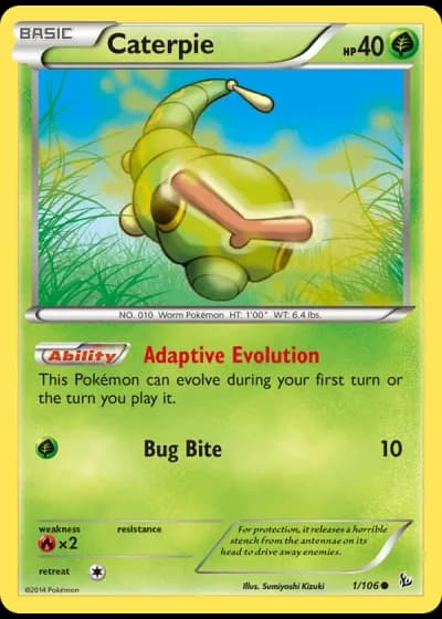 Caterpie #1/106 — Flashfire