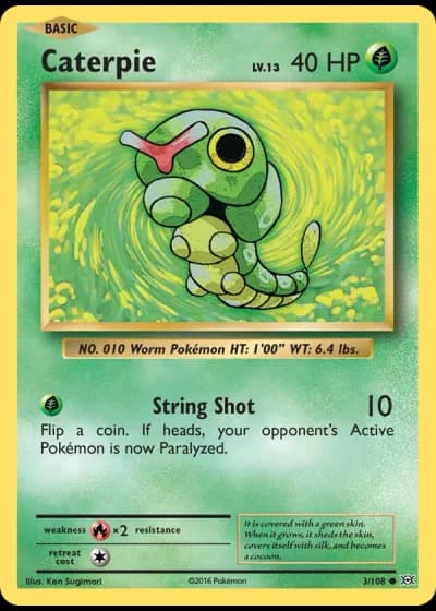 Caterpie #3/108 — Evolutions