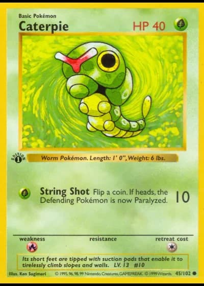 Caterpie #45/102 — Set Base