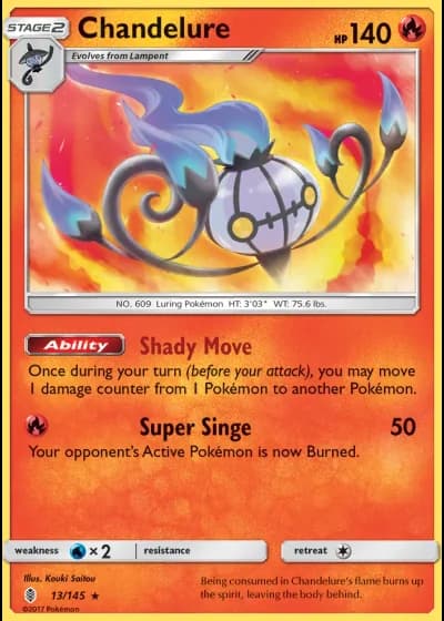 Chandelure #13/145 — Guardians Rising