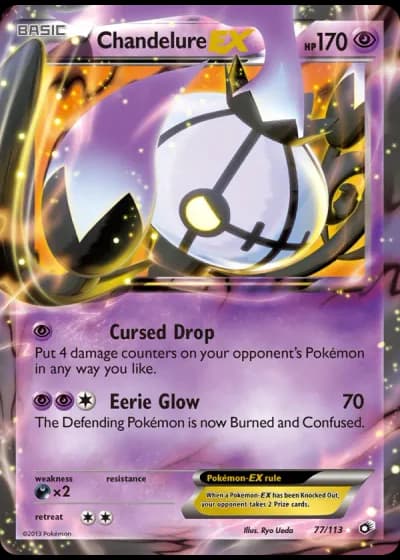 Chandelure EX #77/113 — Legendary Treasures