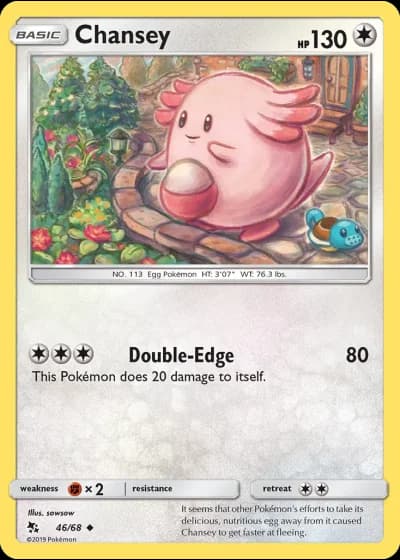 Chansey #46/68 — Hidden Fates