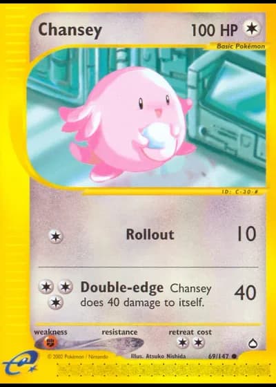 Chansey #69/147 — Aquapolis