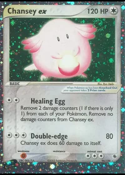 Chansey ex #96/109 — EX Rubino & Zaffiro
