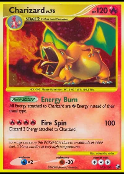 Charizard #103/100 — Stormfront