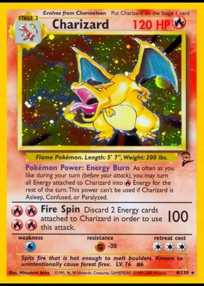 Charizard #4/130 — Base Set 2