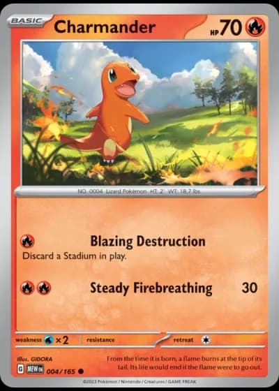 Charmander #004/165 — 151