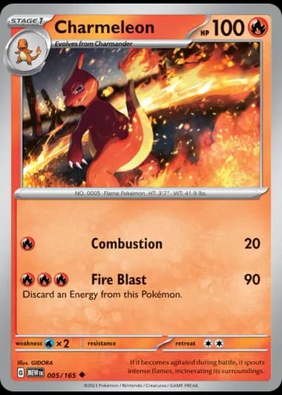 Charmeleon #005/165 — 151