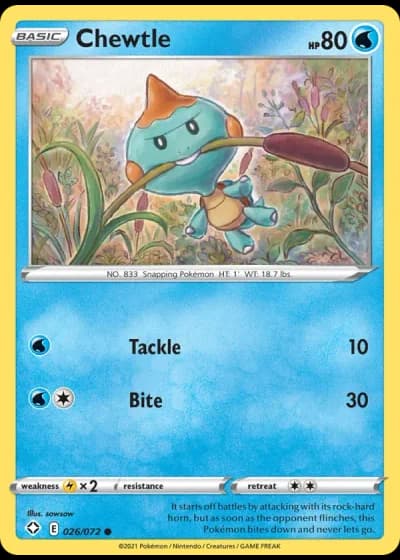 Chewtle #26/72 — Shining Fates