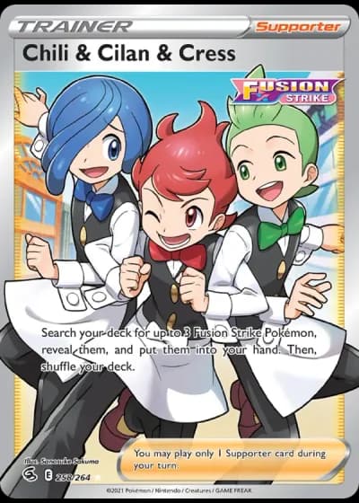 Chili & Cilan & Cress #258/264 — Fusion Strike