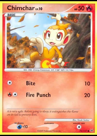 Chimchar #70/127 — Platinum