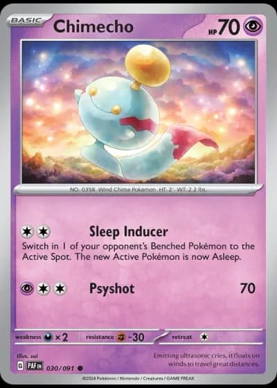 Chimecho #030/91 — Paldean Fates