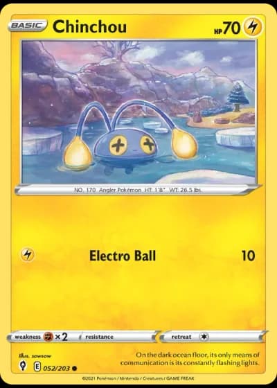 Chinchou #52/203 — Evolving Skies