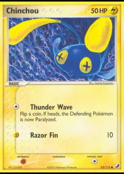 Chinchou #52/115 — EX Forze Segrete