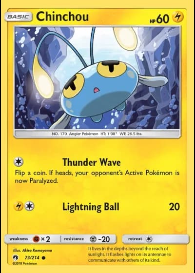 Chinchou #73/214 — Lost Thunder