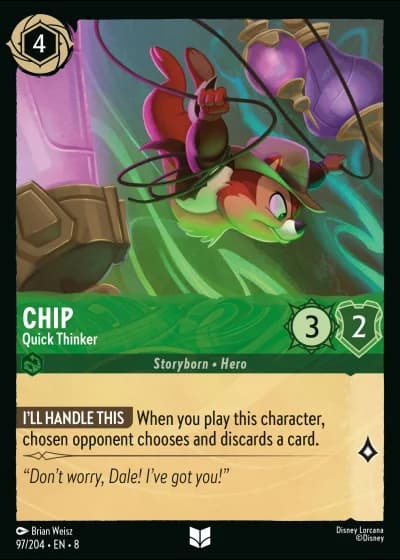 Chip - Quick Thinker #97/204 — Reign of Jafar