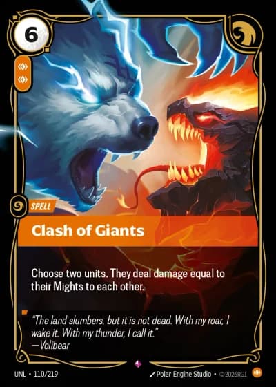 Clash of Giants #110/308 — Unleashed