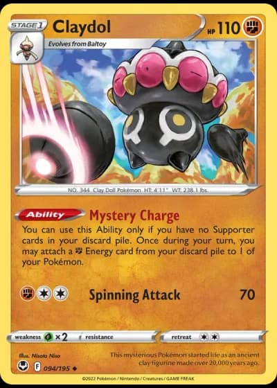 Claydol #094/195 — Silver Tempest
