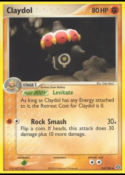 Claydol #24/106 — EX Smeraldo
