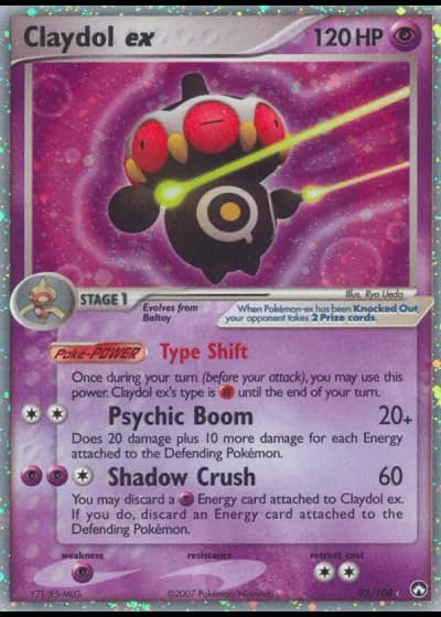 Claydol ex #93/108 — Power Keepers