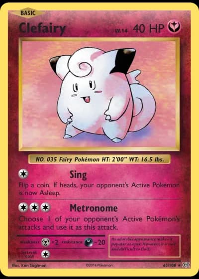 Clefairy #63/108 — Evolutions