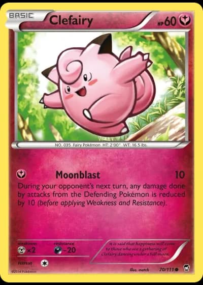 Clefairy #70/111 — Furious Fists