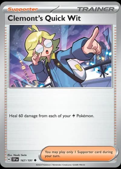 Clemont's Quick Wit #167/191 — Surging Sparks