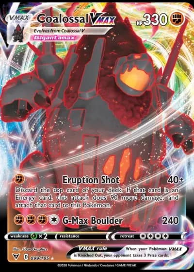 Coalossal VMAX #99/185 — Vivid Voltage