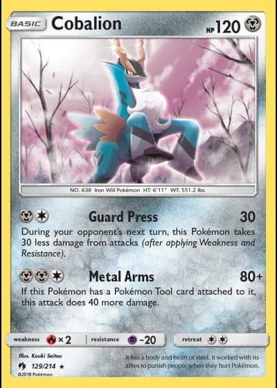 Cobalion #129/214 — Lost Thunder