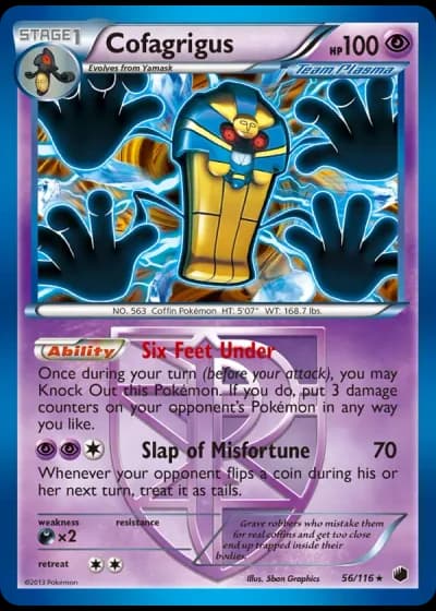 Cofagrigus #56/116 — Plasma Freeze