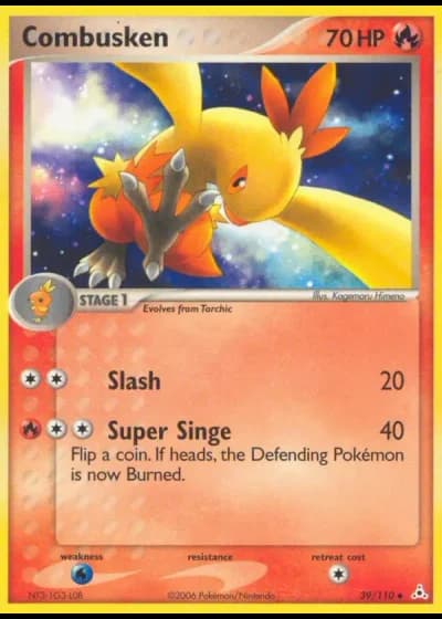 Combusken #39/110 — EX Fantasmi di Holon