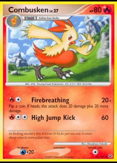 Combusken #45/127 — Platinum