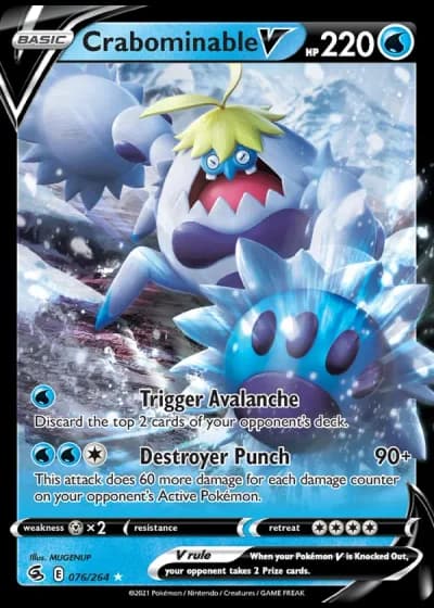 Crabominable V #76/264 — Fusion Strike