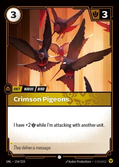 Crimson Pigeons #154/308 — Unleashed