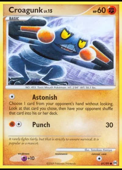 Croagunk #61/99 — Arceus