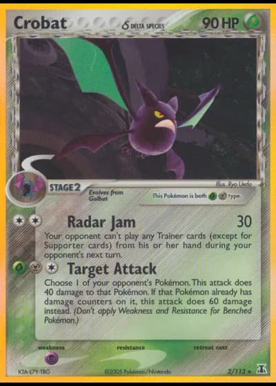 Crobat #2/113 — EX Specie Delta