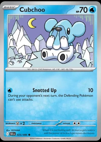 Cubchoo #025/86 — Black Bolt
