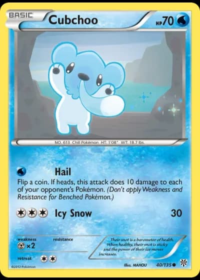 Cubchoo #40/135 — Plasma Storm