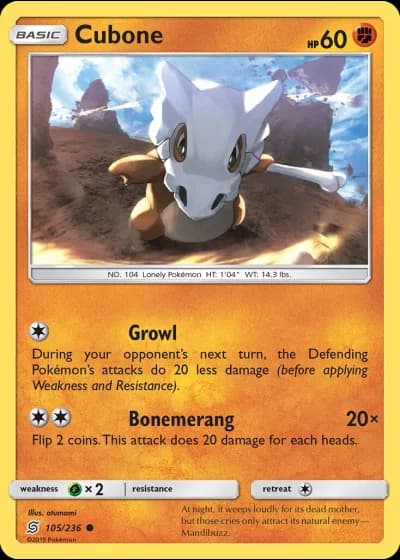 Cubone #105/236 — Unified Minds