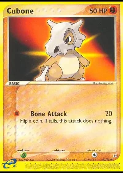 Cubone #40/95 — Team Magma vs Team Aqua