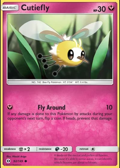 Cutiefly #92/149 — Sun & Moon