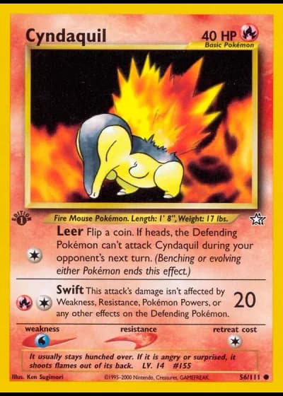 Cyndaquil #56/111 — Neo Genesis