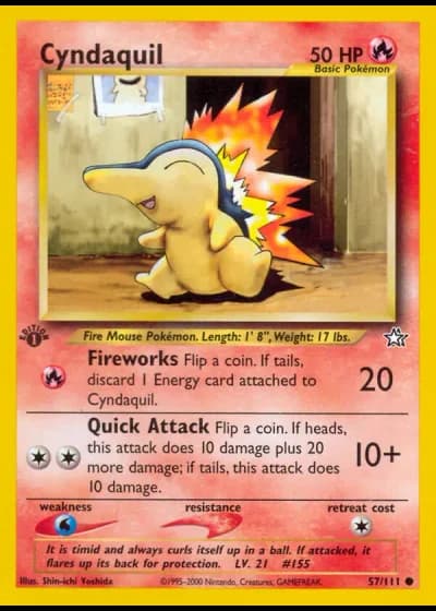 Cyndaquil #57/111 — Neo Genesis