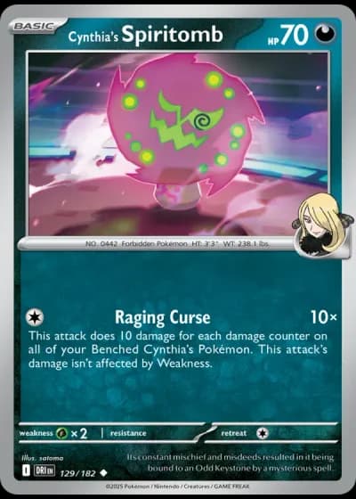 Cynthia's Spiritomb #129/182 — Destined Rivals