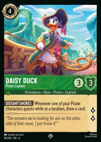 Daisy Duck - Pirate Captain #81/204 — Azurite Sea