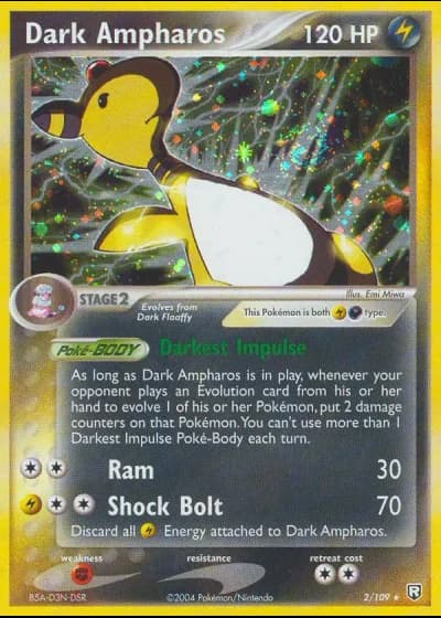 Dark Ampharos #2/109 — Team Rocket Returns