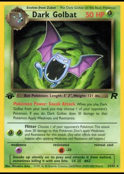 Dark Golbat #24/82 — Team Rocket