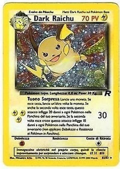 Dark Raichu #83 — Team Rocket