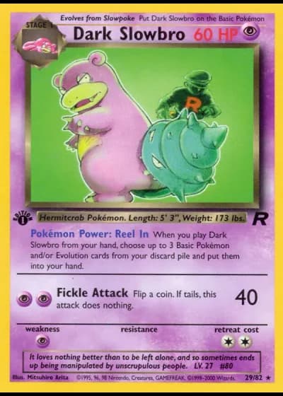 Dark Slowbro #29/82 — Team Rocket