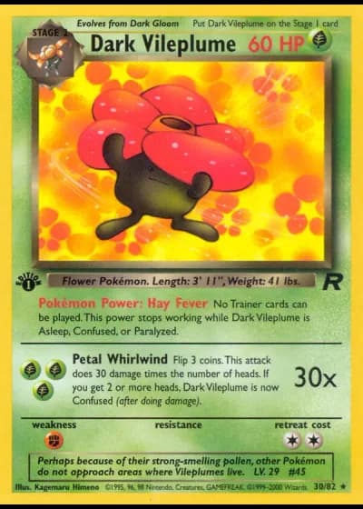 Dark Vileplume #30/82 — Team Rocket